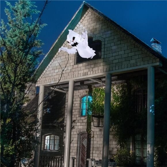 Joiedomi 4.5 FT Halloween Inflatable Ghost with Build-in LEDs,‎ Blow Up Flying - Picture 5 of 8